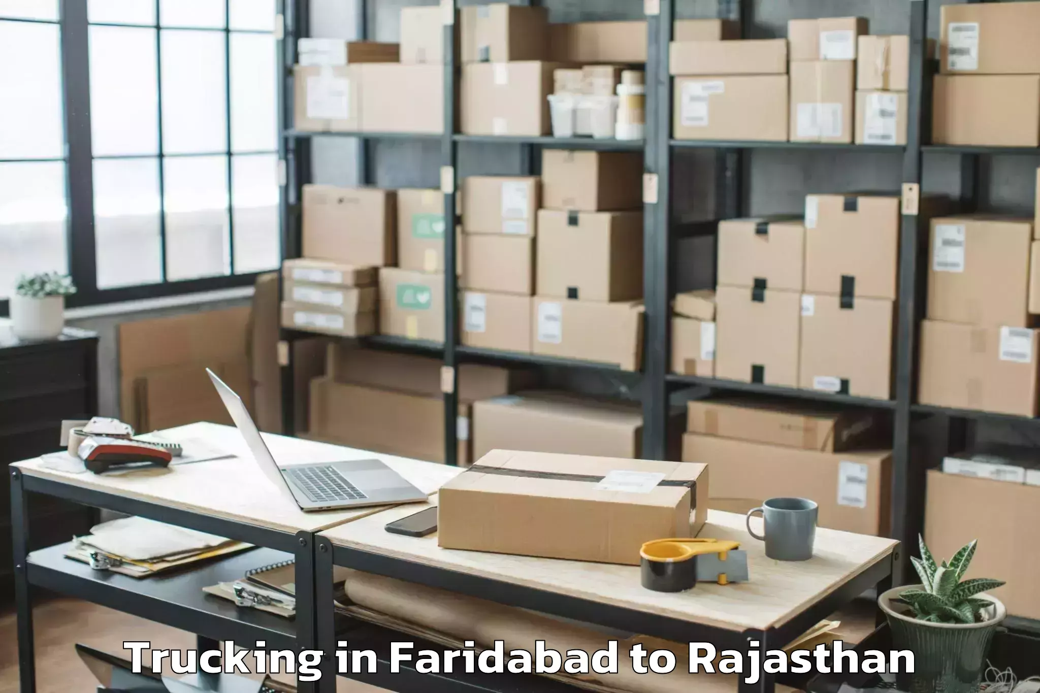 Expert Faridabad to Jalor Trucking